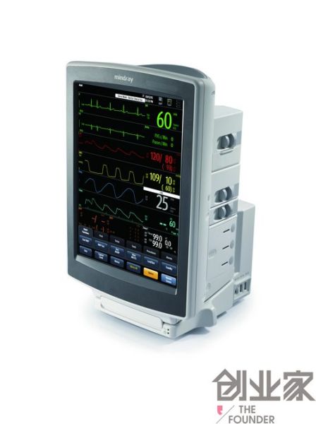 邁瑞的最新監(jiān)護(hù)儀，運(yùn)用類iPad界面，獲得國(guó)外設(shè)計(jì)獎(jiǎng)。